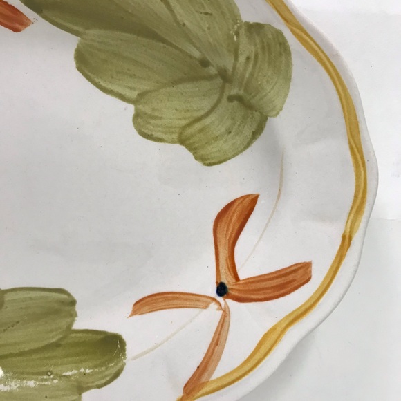 Vintage Hand Painted Oval Serving Plate Majolican - Picture 4 of 8